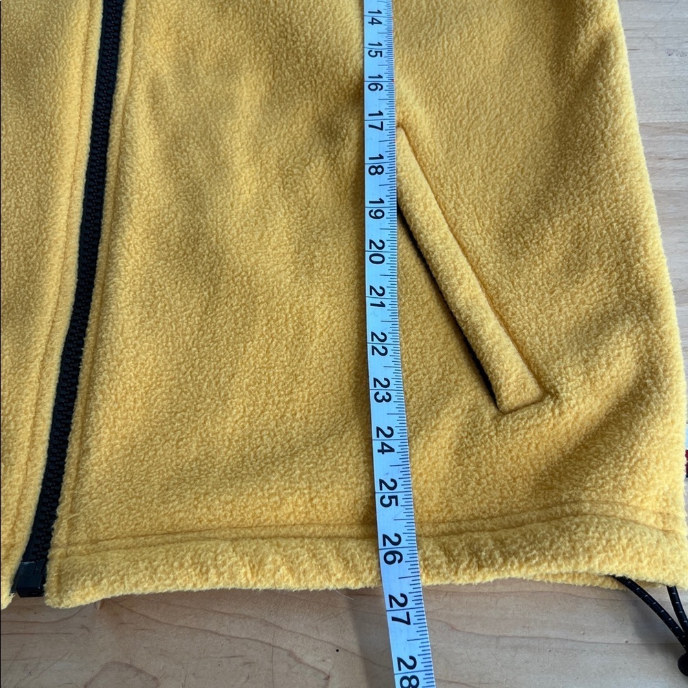 Y2K VTG Tommy Hilfiger Mustard Fleece Vest - Picture 5 of 7